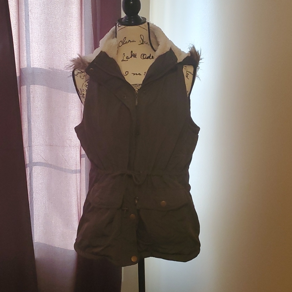 Fleece lined vest